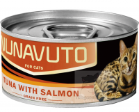 Nunavuto 吞拿魚三文魚貓罐 80g