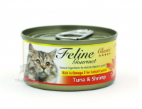 Feline Gourmet 化毛球 吞拿魚+蝦 80g• 控制毛球