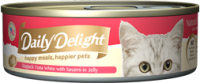 Daily Delight Jelly Skipjack Tuna White with Sasami 無穀物低鎂白鰹吞拿魚+雞胸肉 80g x24罐優惠  DD54