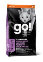 GO! CARNIVORE 活力營養系列 無穀物雞肉火雞鴨肉 貓糧配方 3磅