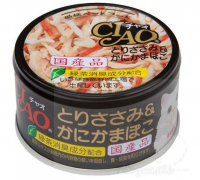 CIAO 雞肉+蟹柳棒 貓罐 85g C-13
