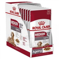 Royal Canin Medium Ageing 10+ Dog (Gravy)中型老犬10+營養主食濕糧(肉汁) 140gx10包 訂購大約7個工作天