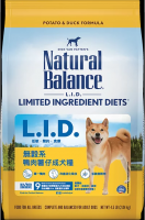 Natural Balance® L.I.D.無穀系 - 鴨肉薯仔成犬糧 26lbs