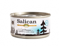 Salican 挪威森林 鮮雞肉羊肉(清湯) Chicken & Lamb in Soup 貓罐頭 85G