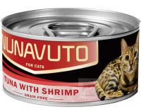 Nunavuto 吞拿魚蝦肉貓罐 80g
