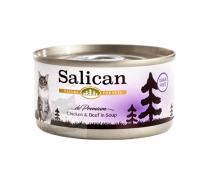 Salican 挪威森林 鮮雞肉牛肉(清湯) Chicken & Beef in Soup 貓罐頭 85G