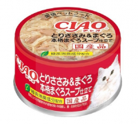 CIAO 雞肉&吞拿魚・吞拿魚湯 貓罐 80g A-64