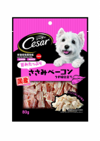 西莎 Cesar Mont Blanc 日本制 狗小食 - 低脂雞肉小食煙肉絲 80g