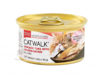 CATWALK 鰹吞拿魚 + 三文魚 貓主食罐 80