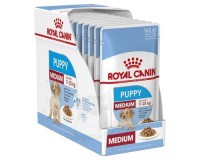 Royal Canin Medium Puppy (Gravy) 中型幼犬營養主食濕糧(肉汁) 140gx10包 訂購大約7個工作天