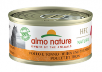 Almo Nature HFC Natural 雞肉 + 吞拿魚 貓罐頭 (9025) 70g