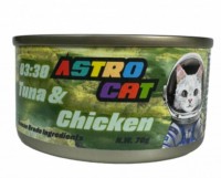 Astro Cat 無穀物肉絲湯罐-雞肉+吞拿魚 70g