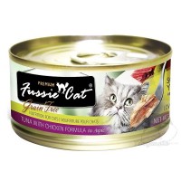 Fussie Cat Premium 高竇貓純天然貓罐頭 (吞拿魚+雞肉) 80g $180/24罐 