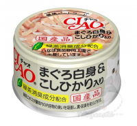 CIAO 白身吞拿魚 越光米入 貓罐 85g A-04