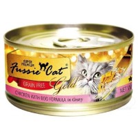 Fussie Cat Super Premium 高竇貓純天然貓罐頭(雞肉+蛋) - 80g $180/24罐 