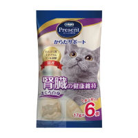 Combo Present 日本 貓咪啫喱杯小食 (腎臟健康維護配方-白身吞拿) 17g×6個