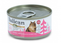 Salican 挪威森林 白肉吞拿魚+青口+南瓜湯 貓罐頭 85