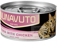 Nunavuto 吞拿魚雞肉貓罐 80g