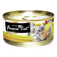 Fussie Cat Premium 高竇貓純天然貓罐頭 (吞拿魚+鯷魚) 80g $180/24罐 