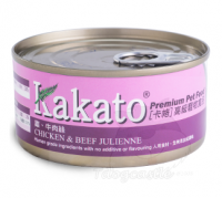 Kakato Chicken & Beef Julienne 雞+牛柳絲 170g