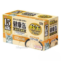 日本AIXIA 15歲以上健康罐 - 雞肉吞拿魚 (橙色) 40g x 6罐