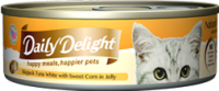Daily Delight Jelly Skipjack Tuna White with Sweet Corn 無穀物低鎂白鰹吞拿魚+甜玉米(蔬菜)  80g x24罐 DD56