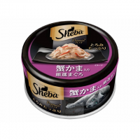 SHEBA 日式黑罐 成貓專用 鮮煮鮪魚蟹肉 (紫) 75g