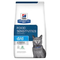 Hill's prescription diet d/d Skin/Food Sensitivities Duck & Green Pea Feline (5351) 貓用皮膚/食物敏感鴨肉與豌豆 3.5LBS 訂購大約7個工作天