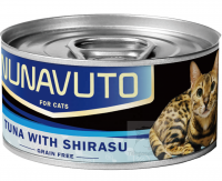 Nunavuto 吞拿魚白飯魚貓罐 80g
