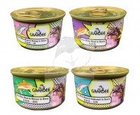 Grandee 無穀物 貓罐頭 4款 試食優惠 (每味1罐, 共4罐)