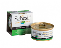 Schesir 啫喱系列  吞拿魚+雞肉絲飯 貓罐頭 85g