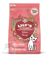 Lily's Kitchen 無穀物鮮雞 幼貓專用餐 乾糧 800g (粉紅袋) 