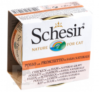 Schesir 無穀物系列 雞肉+火腿貓罐頭 70g