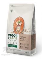 Vigor & Sage 三文魚、百合無穀物配方 [美毛配方成犬糧] 2kg 