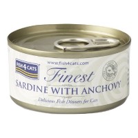 Fish4Cats SARDINE WITH ANCHOVY (CSW859) 沙甸魚鳳尾魚 70g