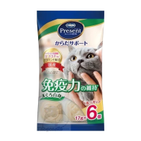 Combo Present 日本 貓咪啫喱杯小食 (免疫力維護吞拿魚啫喱杯) 17g×6個