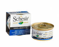 Schesir 啫喱系列 吞拿魚+白飯魚飯 貓罐頭 85g