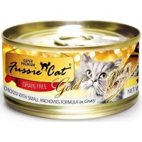 Fussie Cat Super Premium 高竇貓純天然貓罐頭(雞肉+小銀魚) - 80g $180/24罐 