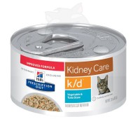 Hill's k/d 腎臟護理 (吞拿魚燉蔬菜) 處方貓罐頭 (3394) 2.9oz x 24罐 原箱優惠  訂購大約7個工作天