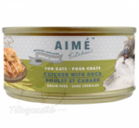 Aime Kitchen™ 頂級雞皇燴鮮鴨肉 低磷低鎂老貓罐 85g (綠)