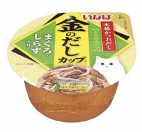 INABA CIAO 日本貓濕糧 金湯杯 吞拿魚+白飯魚 (IMC134) 70G (綠)
