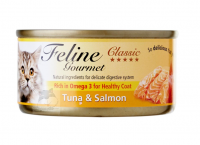 Feline Gourmet 化毛球 吞拿魚+三文魚 80g • 豐富亞米加3，保障皮膚健康