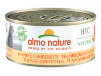Almo Nature - HFC Natural系列 吞拿魚+鮮蝦 貓罐頭 (5128) 150g