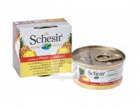 Schesir 天然水果水煮 雞肉菠蘿飯 貓罐頭 75g