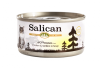 Salican 挪威森林 鮮雞肉沙甸(清湯) Chicken & Sardine in Soup 貓罐頭 85G