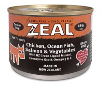 ZEAL – 紐西蘭雞肉、海洋魚、三文魚 (高齡犬用) 185g