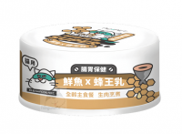 陪心寵糧 Super小白主食罐 - 鮮魚 X 蜂王乳 貓罐 80g x24罐原箱優惠