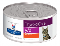 Hill's y/d 甲狀腺護理 (雞肉口味) 處方貓罐頭 5.5oz x24罐 原箱優惠  訂購大約7個工作天