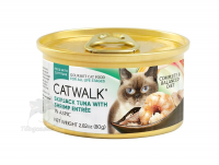 CATWALK 鰹吞拿魚 + 海蝦 貓主食罐 80g