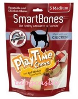 SmartBones - 雞肉味中型潔齒玩樂球 (5粒)
